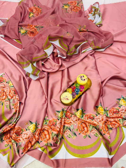 Silk Unstiched suit